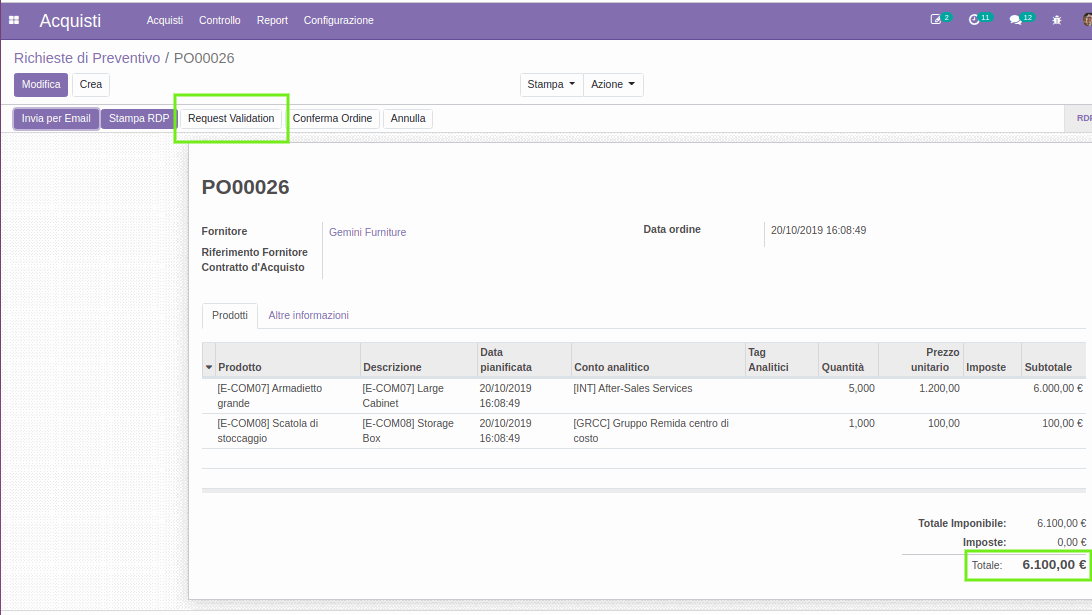 Odoo text and image block