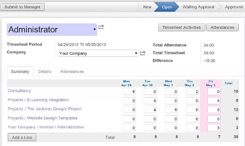 Odoo text and image block